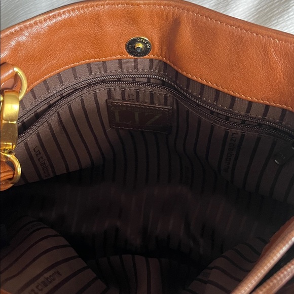 Liz Claiborne Leather Handbag Detachable Crossbody strap - Picture 7 of 9